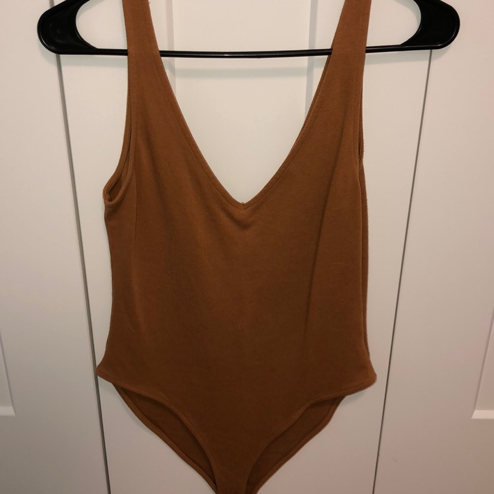 Forever 21 Mustard Bodysuit